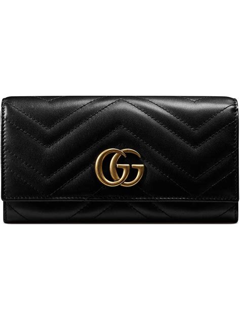 portafoglio continental marmont gucci azzurro|farfetch gucci wallet.